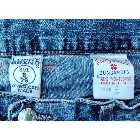 Lucky Brand Women’s Jeans Dungarees By Gene Montesano Mid-Rise Flare Size 8/29 - Picture 4 of 8